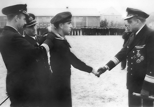 Walther Gerhold receives the Knight's Cross